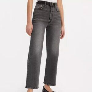 Brand New with Tags Levi's Washed Black Ribcage Jeans